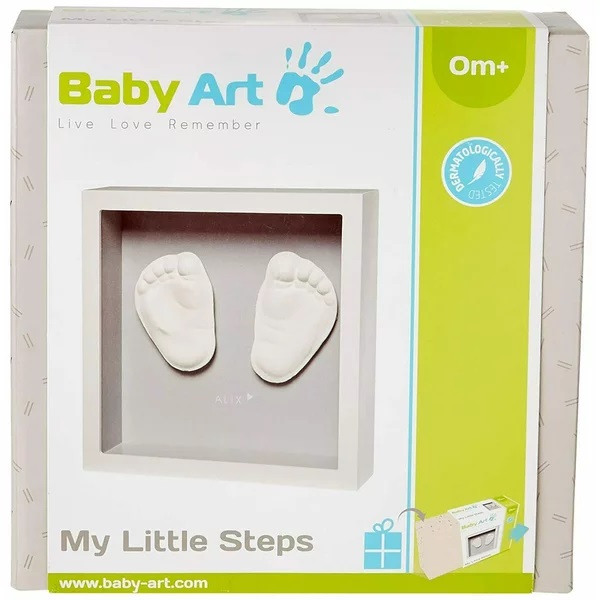 Sculptura Amprente Baby Art My Little Steps Grey - imagine 4