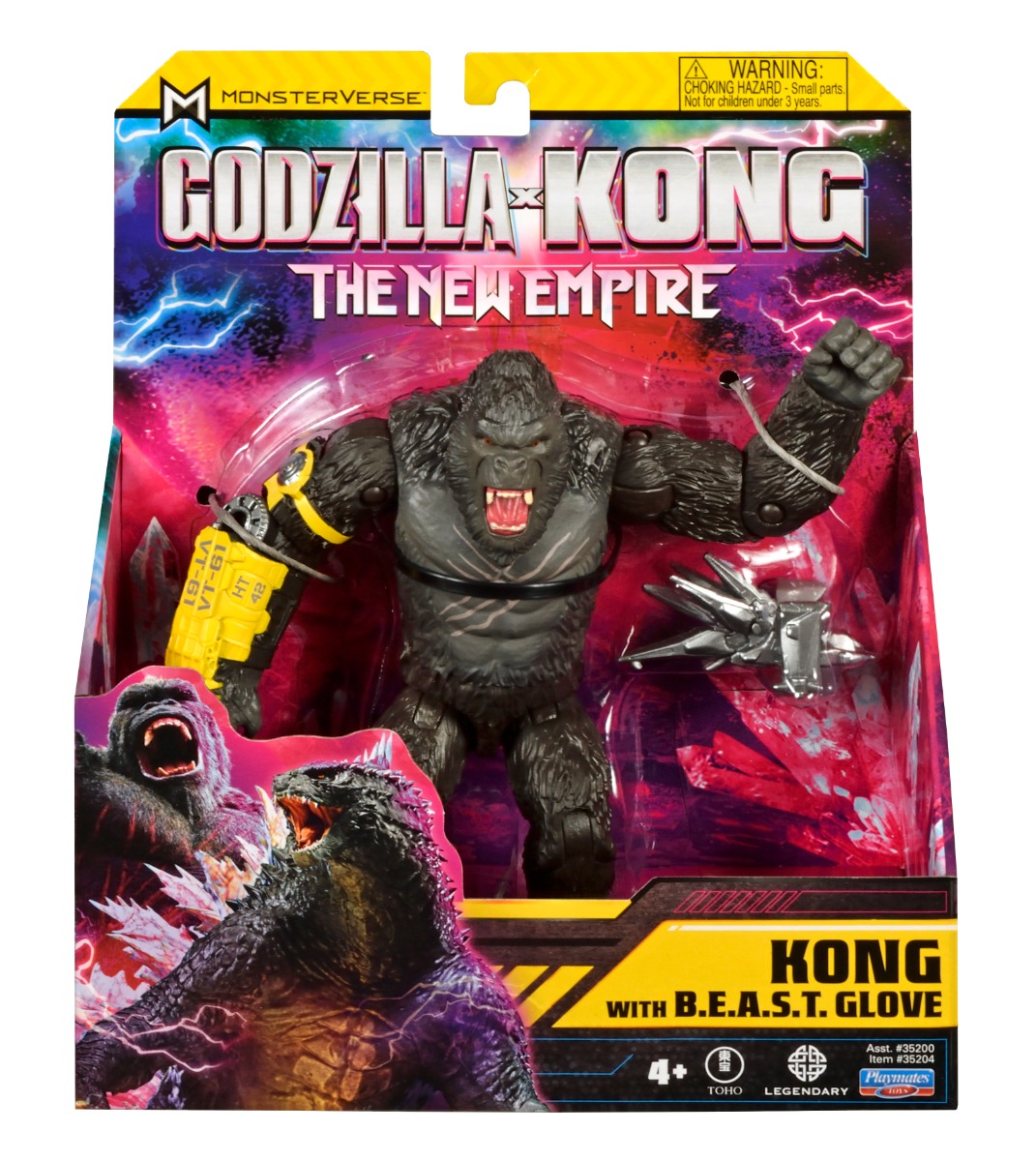 Figurina Monsterverse Kong cu B.E.A.S.T. Glove, 15 cm