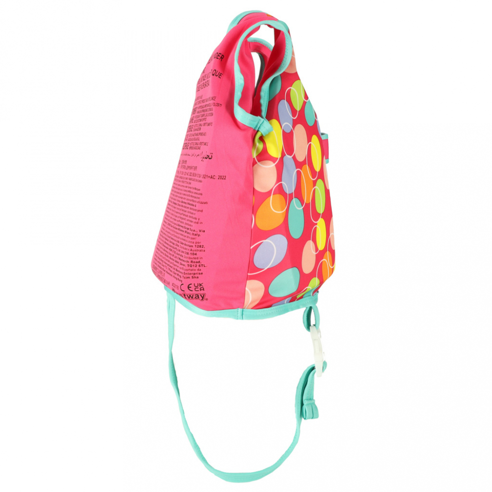Vesta Inot Copii Bestway Pink, UPF 50+, Marime ML - imagine 4