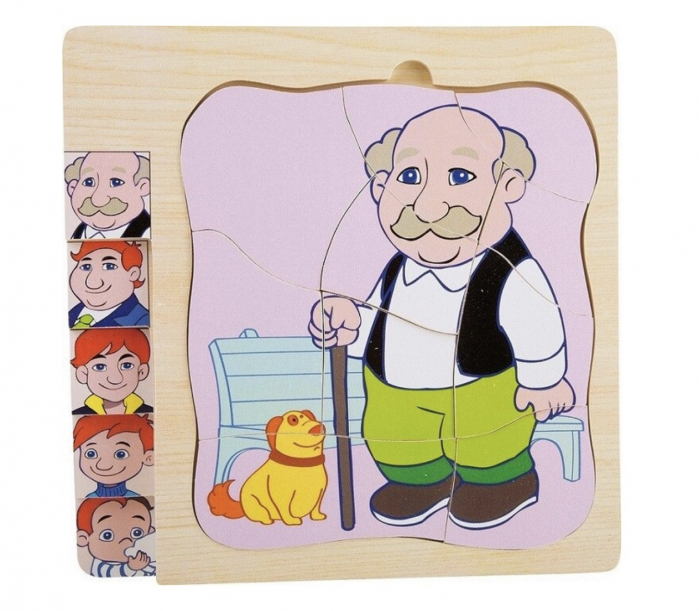 Puzzle 5 Straturi Etapele Vietii Krista Lemn