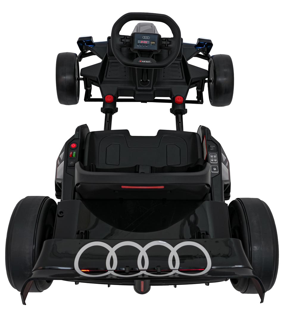 Audi Drift 24V Kart Electric Copii 300W Negru - imagine 3