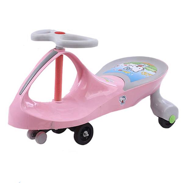 PlasmaCar Malplay Pink, Fără Pedale, Roti Luminoase - imagine 7