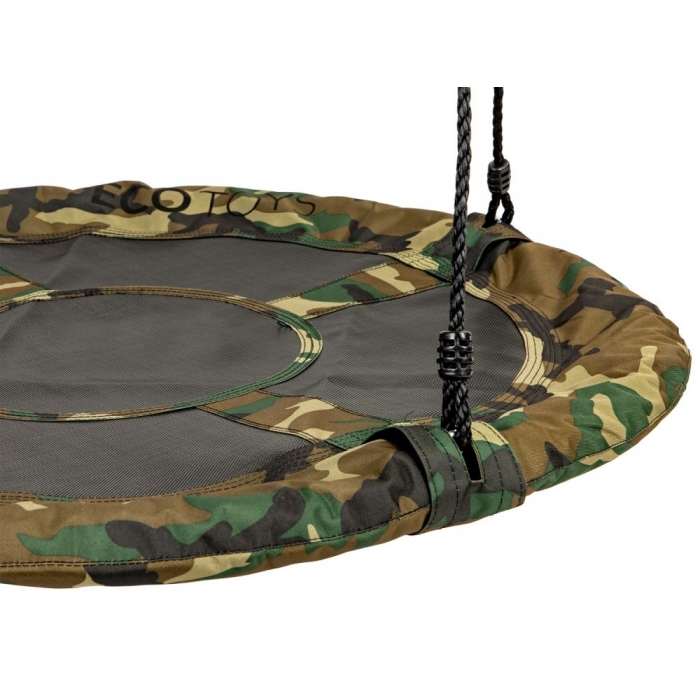 Leagan Ecotoys cuib barza 100cm camuflaj - imagine 3