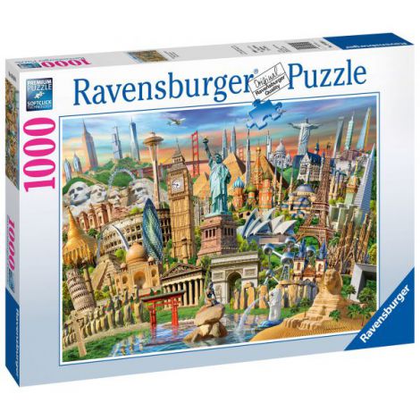 Puzzle Obiective Turistice, 1000 piese, Ravensburger - imagine 3