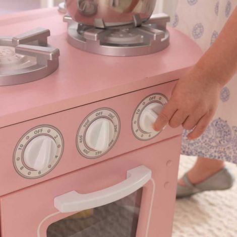Bucătărie de Joacă Kidkraft Vintage Roze din Lemn - imagine 2