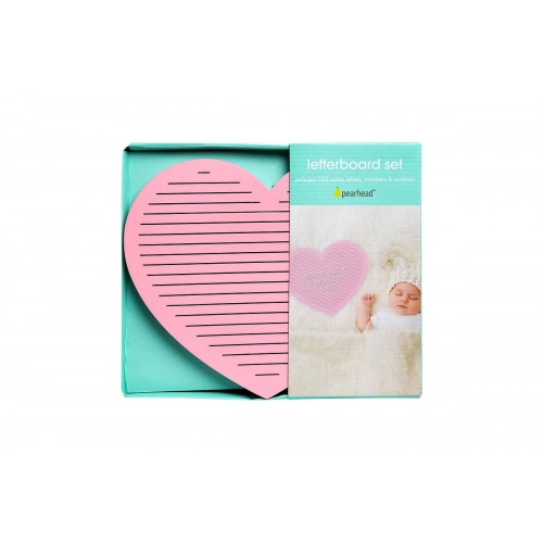 Tabla Decorativă Pearhead cu Litere - Personalizare Inimioară