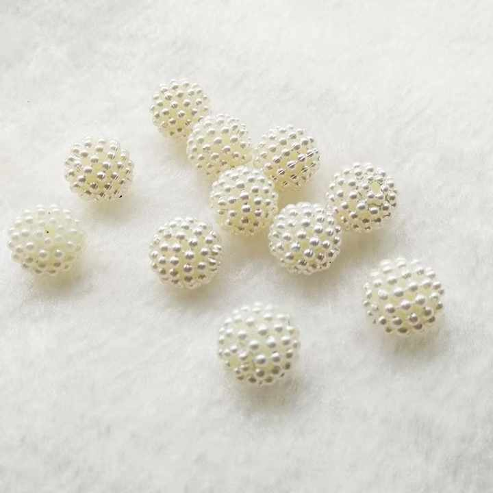 Set 20 Perle Albe 14mm Amacs