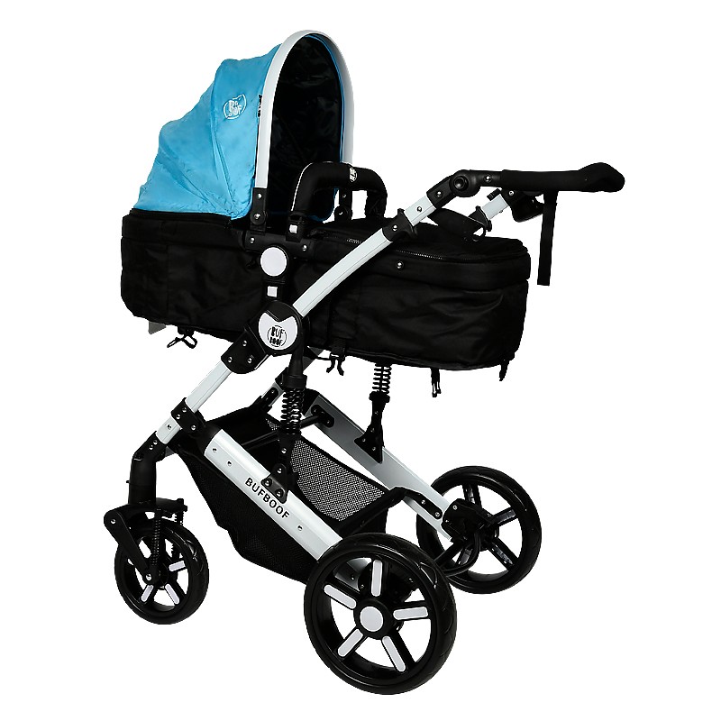 Carucior 2in1 Reversibil Buf Boof X2 Blue, Aluminiu - imagine 4