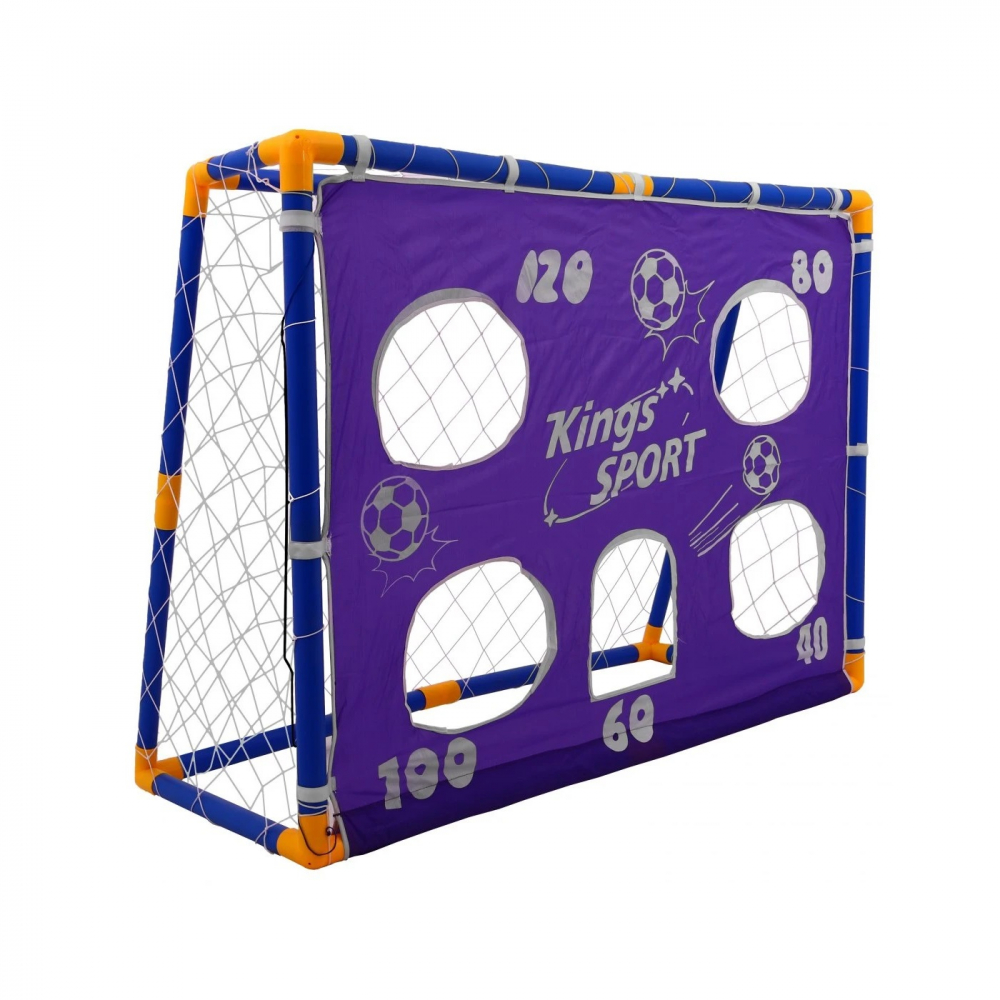 Set Poarta Fotbal King Sport Copii Accesorii - imagine 2
