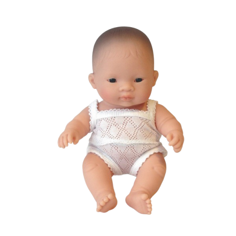 Păpușă Miniland Bebeluș Asiatic 21 cm - imagine 2