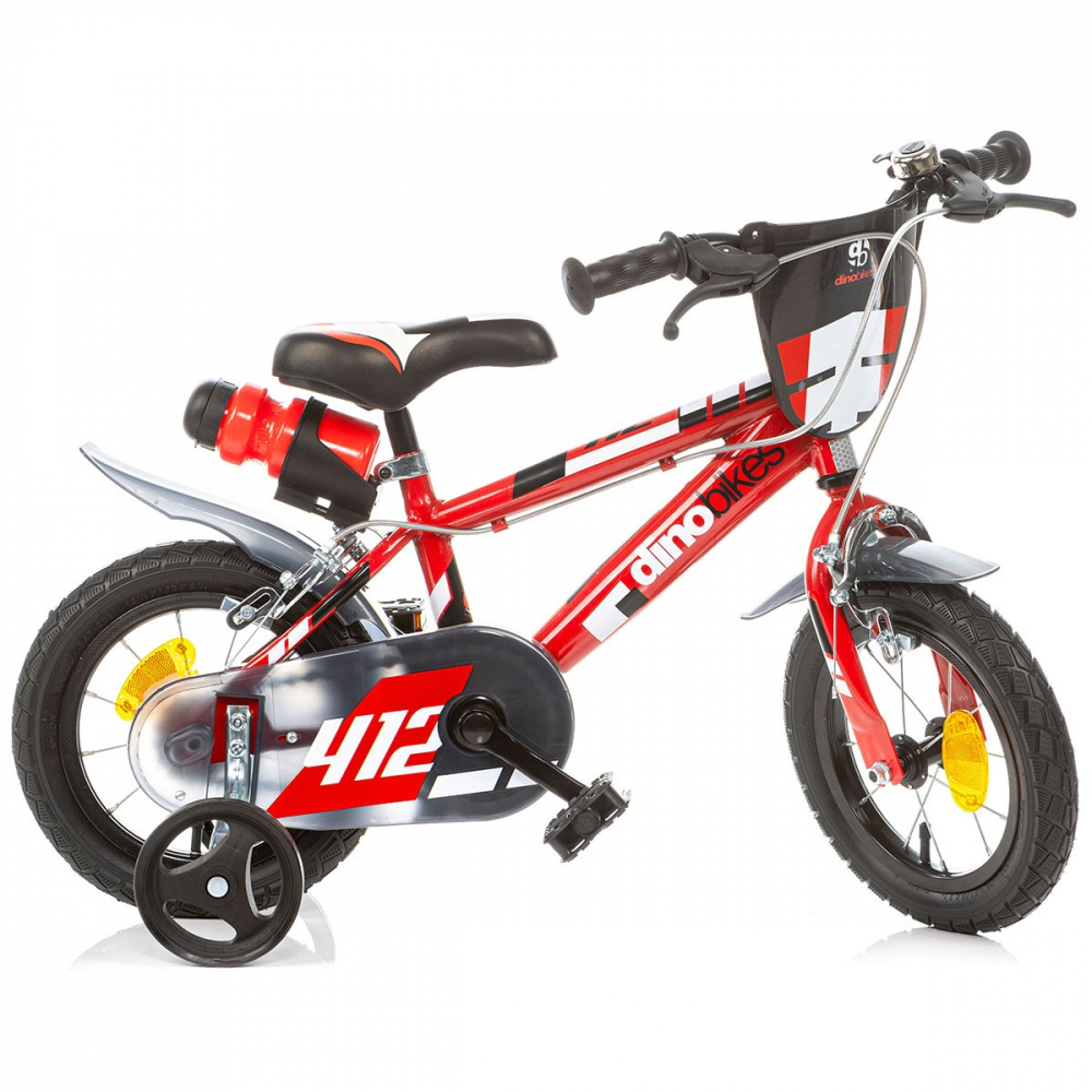 Bicicleta Dino Bikes 12" Roșu pentru Copii - imagine 2