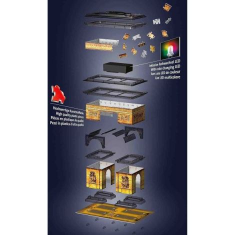 Puzzle 3D LED Arc de Triumf Ravensburger - imagine 3