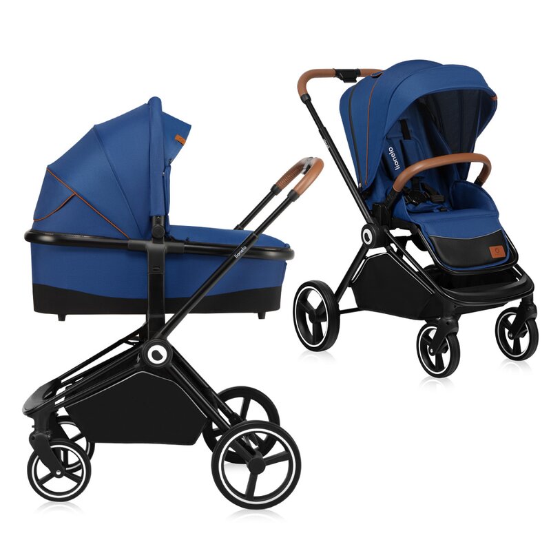 Lionelo Mika 2 in 1 - Carucior Premium Albastru