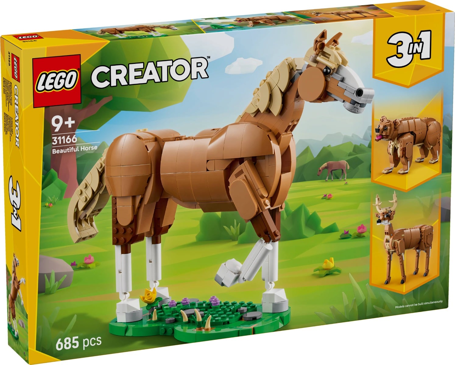 LEGO Creator Cal Frumos 3 în 1, 685 piese