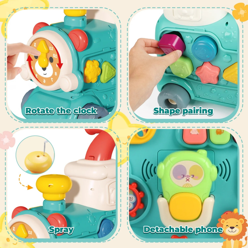 Antepremergator 3 in 1 Malplay Choo-Choo Green - imagine 5