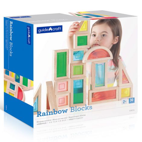 Rainbow Blocks Guidecraft - Creativitate și Culoare - imagine 5