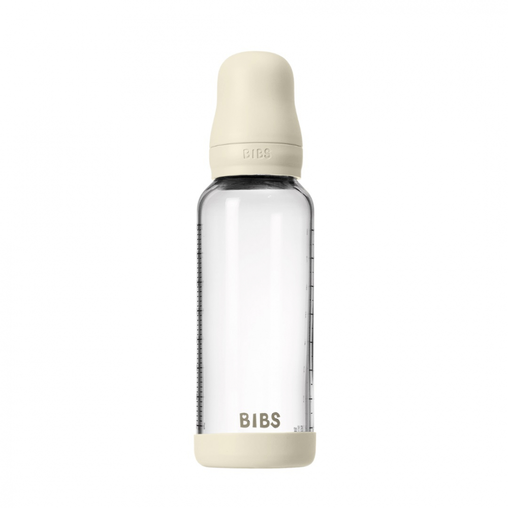 BIBS Biberon Anticolic Sticlă 240ml Ivory - imagine 2