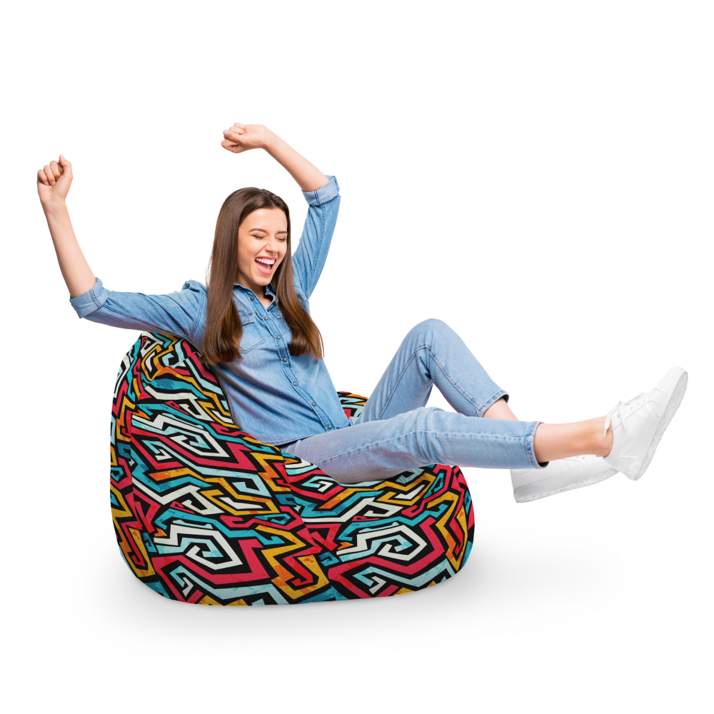 Fotoliu Puf Updeco Para XL Graffiti Relaxare