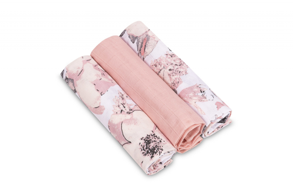 Set 3 Scutece Muselina Sensillo Pink - imagine 2