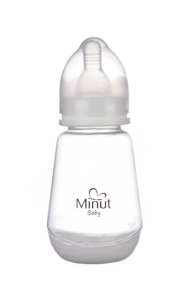 Biberon Minut Baby 0+ 150ml, Silicon, Fără BPA - imagine 2
