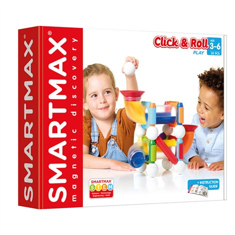 Smart Max Click & Roll - Joc Magnetic Constructii