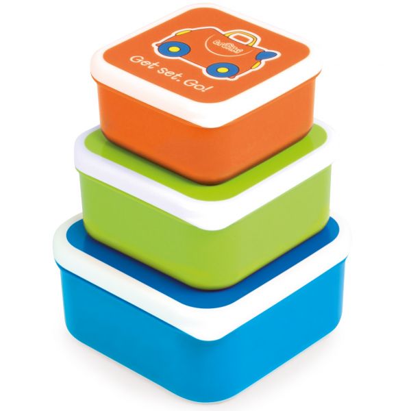 Set 3 Cutiute Gustare Trunki Snack Pots Blue