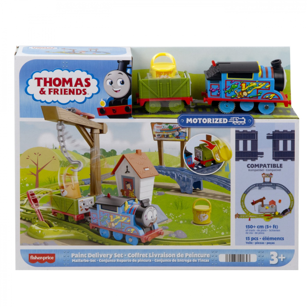 Set Thomas Locomotivă Motorizată Livrează Vopseaua