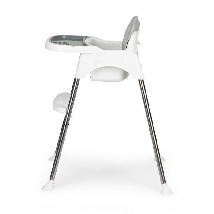 Scaun de masa 2 in 1 Ecotoys Alb, Reglabil