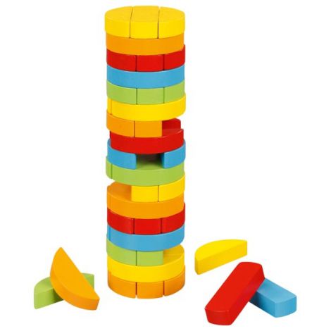 Joc Jenga Goki Turnul Rotund din Lemn - imagine 2