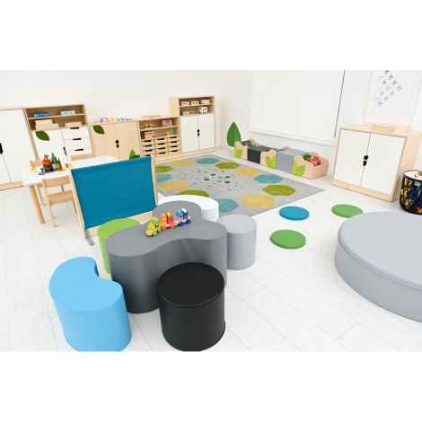 Set Masa si Scaune Puf Moje Bambino | Gradinita - imagine 5
