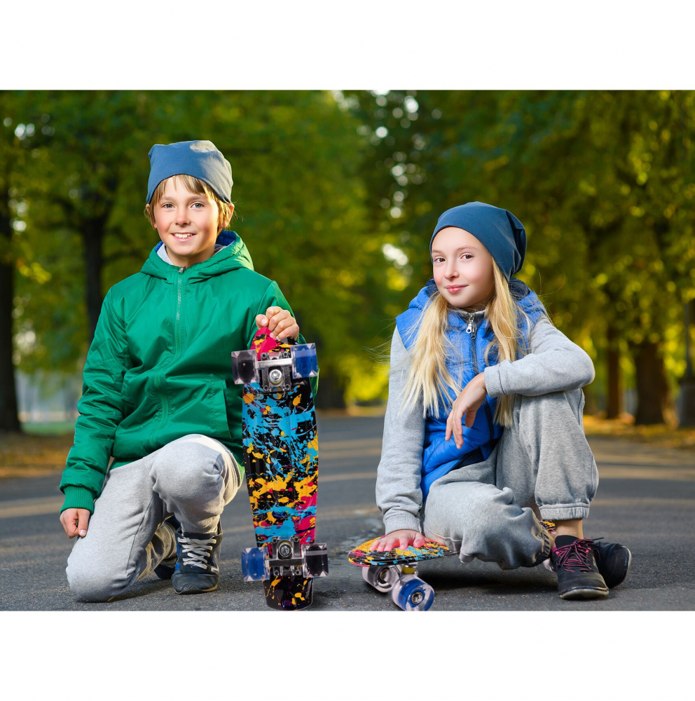 Skateboard Malplay cu LED-uri, 56x15cm - imagine 9