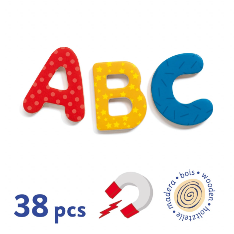 Abecedar Magnetic Djeco - Puzzle Lemn - imagine 2