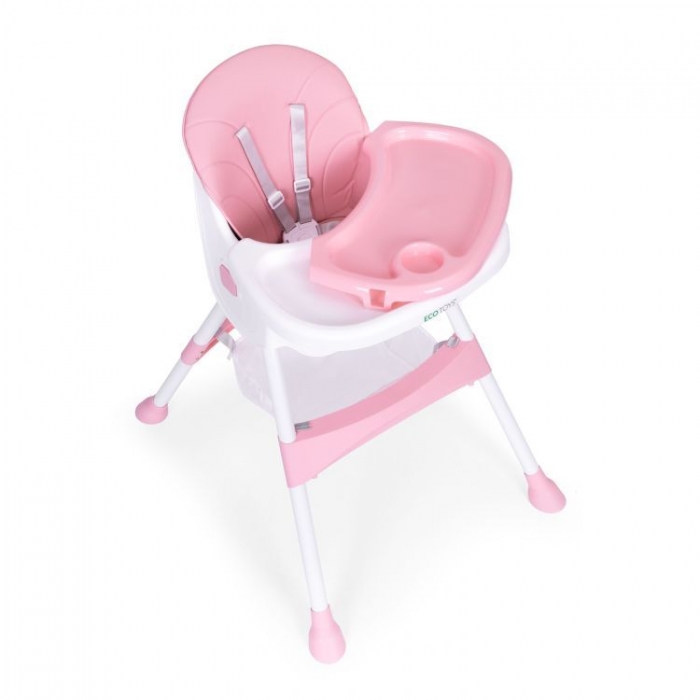Scaun masa copii Ecotoys HC521 Roz, multifuncțional - imagine 8