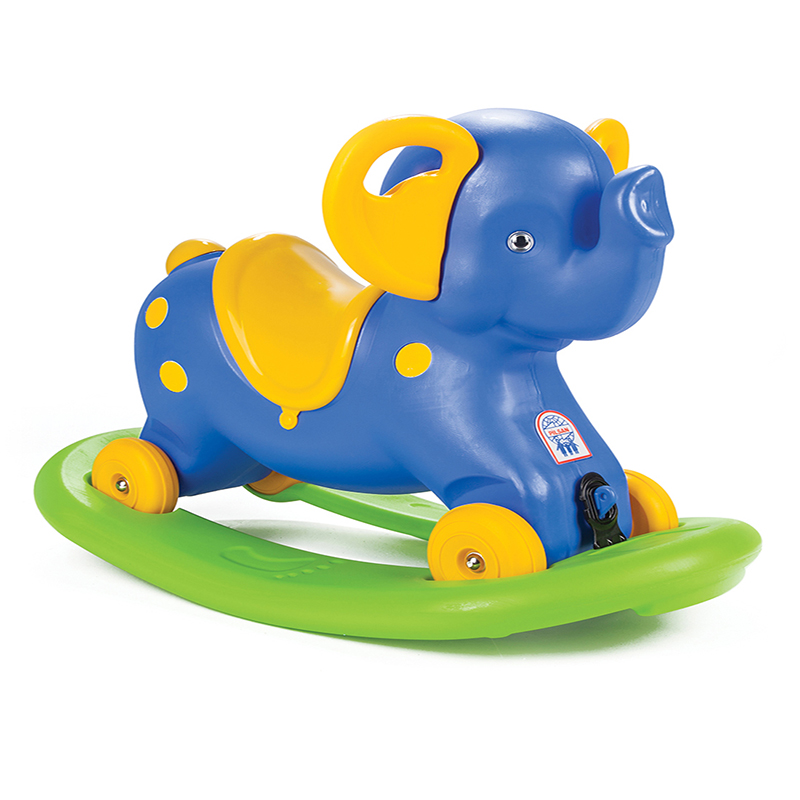 Balansoar Elefant Pilsan 2in1 cu Roți Albastru