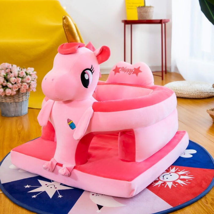 Fotoliu Sustinere Bebe Unicorn Roz | Krista