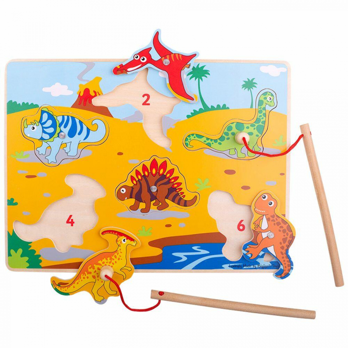Joc Magnetic Dinozauri Bigjigs - Dezvoltă Abilități