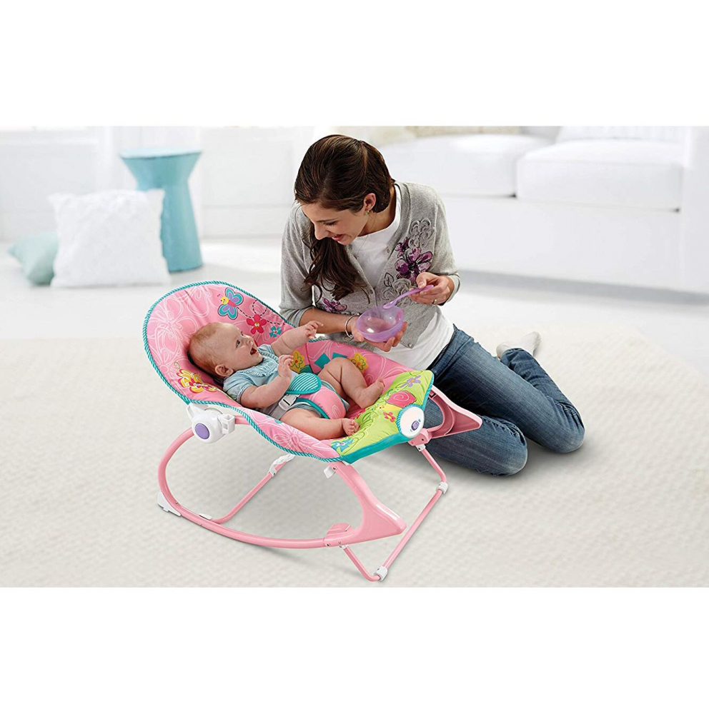Balansoar Pliabil Malplay cu Vibrații Pink Monkey - imagine 6