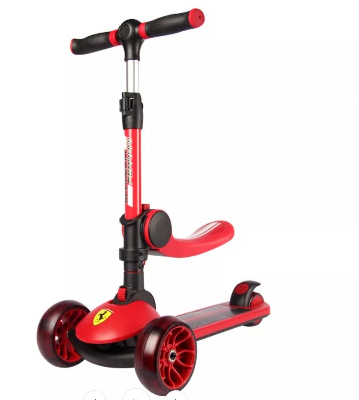 Trotineta Ferrari Twist Rosie Pliabila cu Scaun - imagine 8