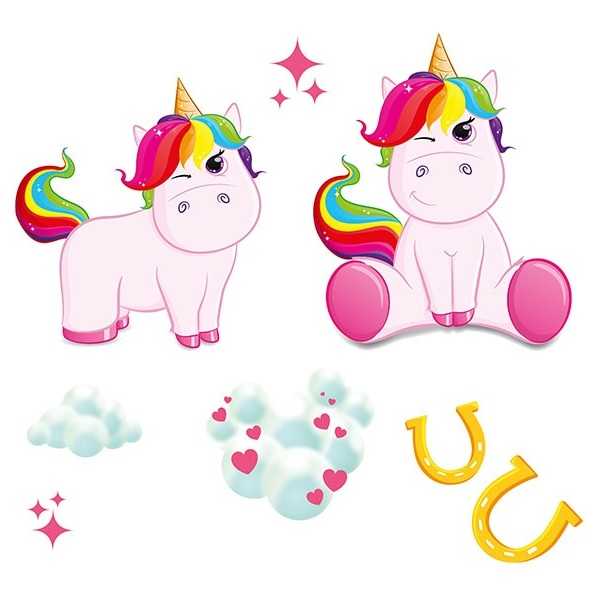 Set Stickere Perete 3D Unicorn Toi-Toys - imagine 2