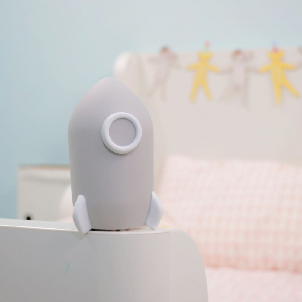 Lampa de veghe Reer Racheta Gri cu LED și Timer - imagine 3