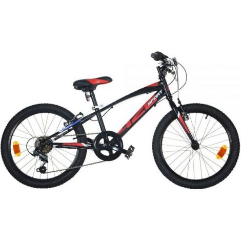 Bicicleta Dino MTB 20" Băieți 6 Viteze Negru