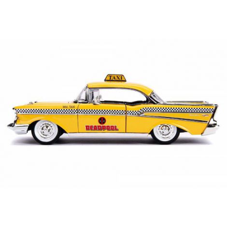 Yellow Taxi Chevy 1957 Deadpool Simba 1:24 - imagine 5