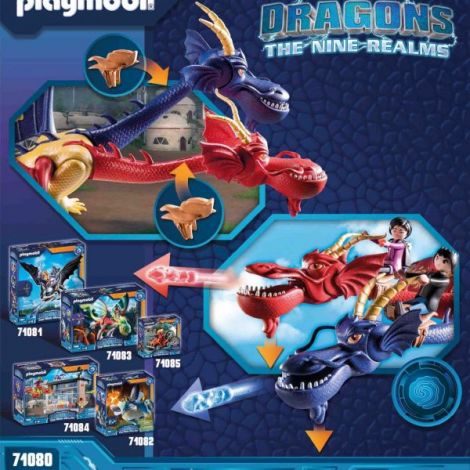 Playmobil Dragons Wu & Wei & Jun Jucărie - imagine 3