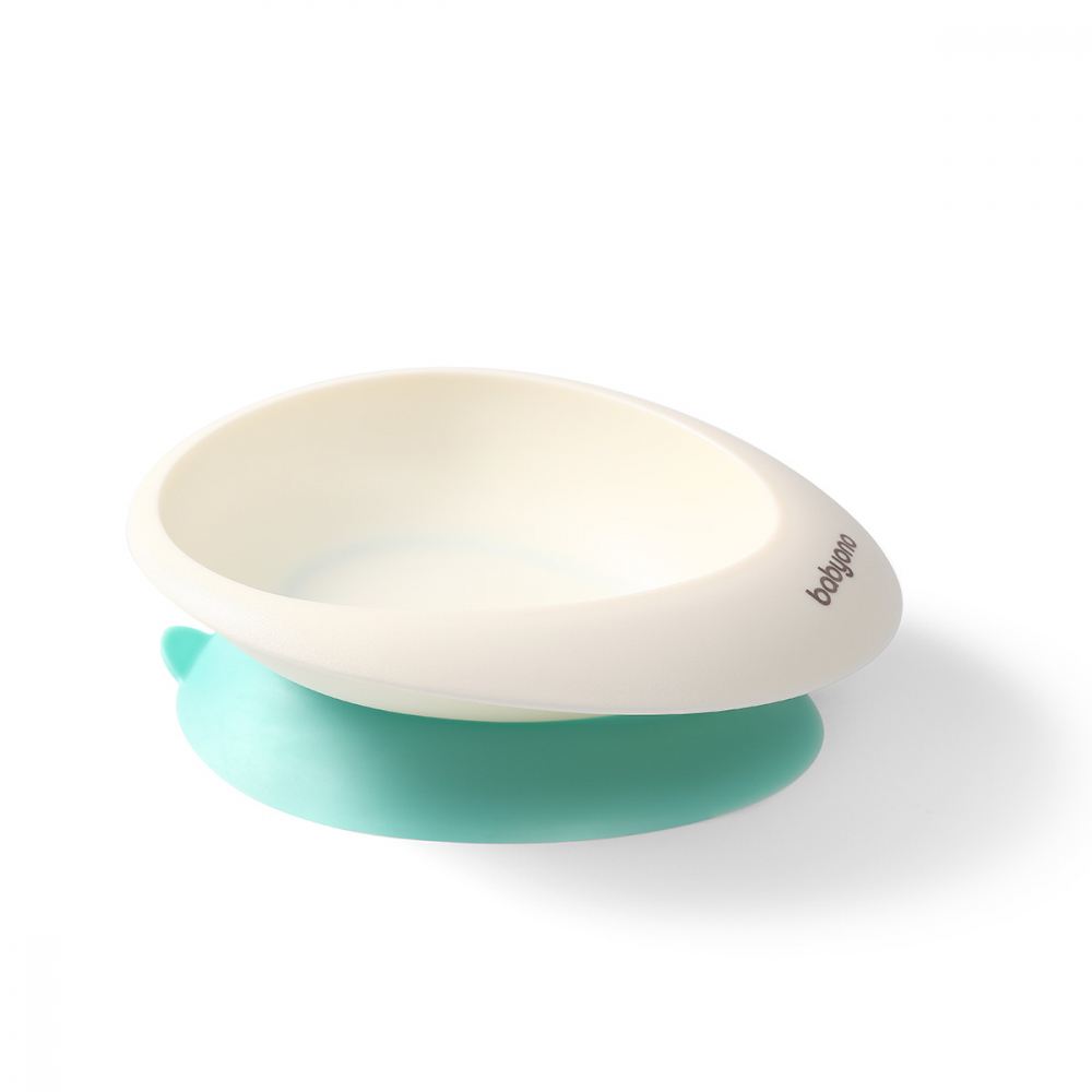 Set castron și linguriță Babyono Verde - imagine 2