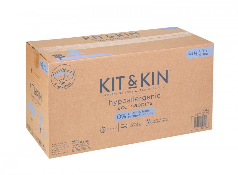 Scutece Eco KitKin Marimea 4, 128 Buc - imagine 3