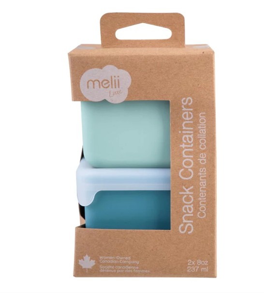 Set 2 recipiente silicon Melii blue mint - imagine 3