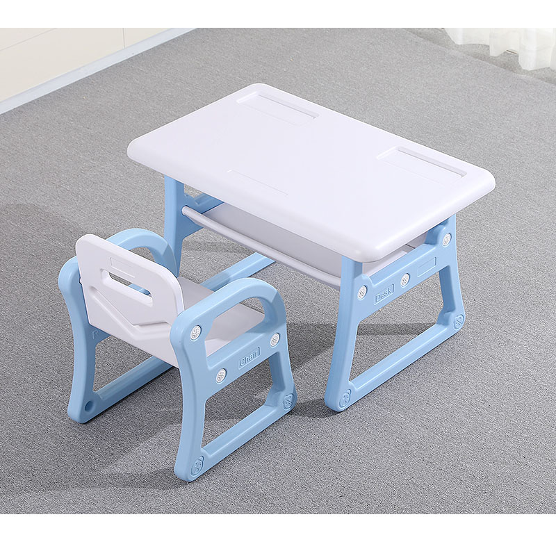 Set masuta scaune Nichiduta Blue, cu depozitare - imagine 2