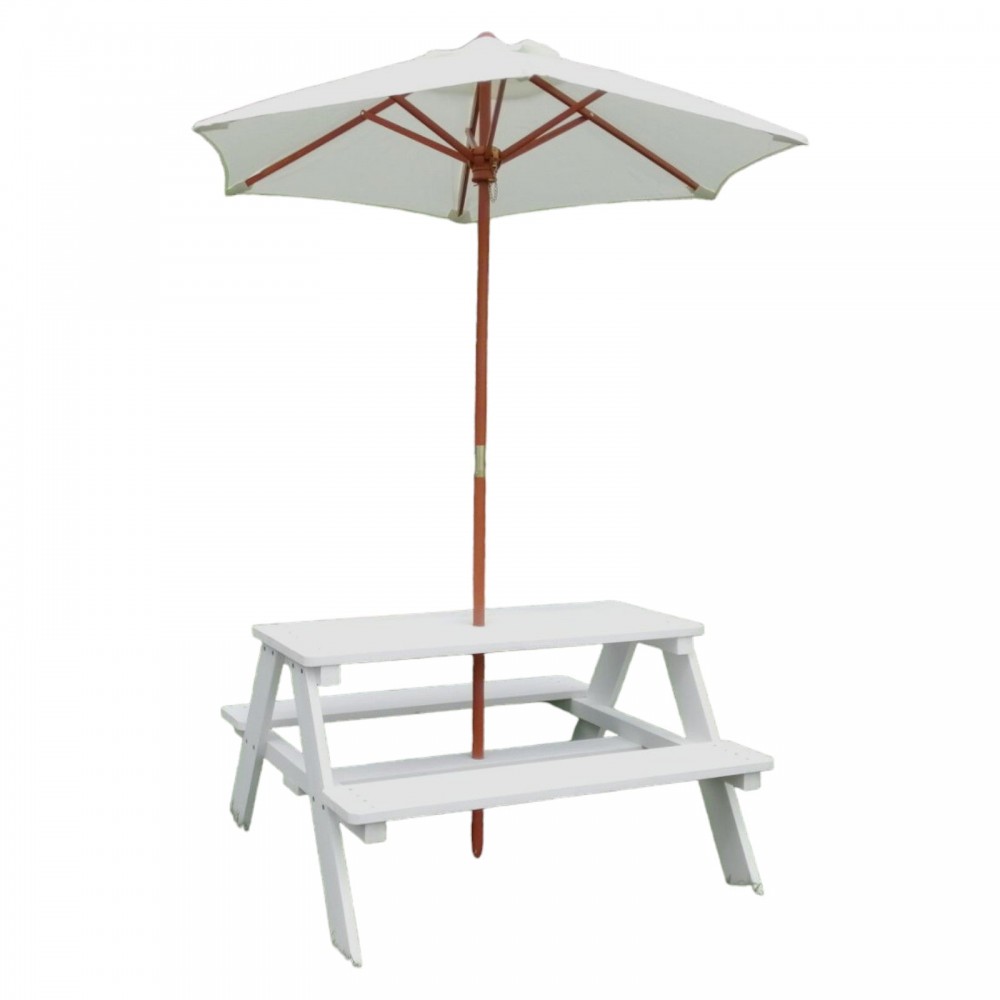 Set masuta gradina Ginger Home cu bancute si umbrela - imagine 3
