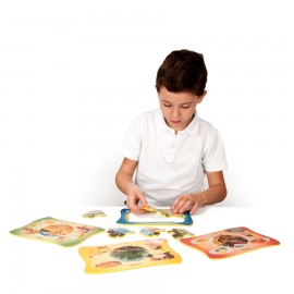 Set 4 Puzzle Miniland - Originea Alimentelor - imagine 3
