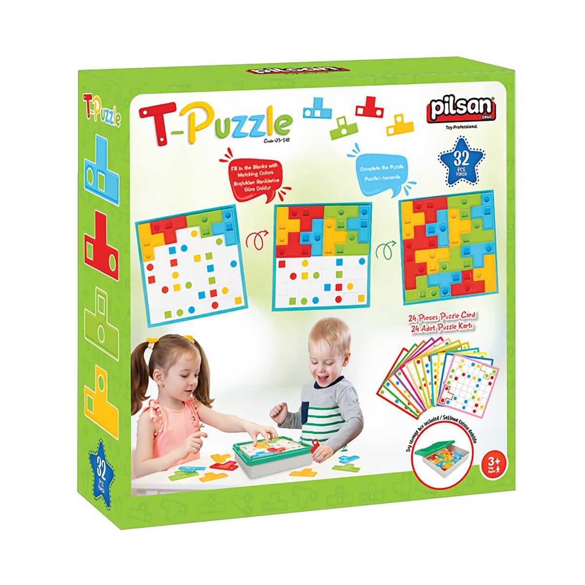 T-Puzzle Pilsan 32 piese - Joc educativ creativ